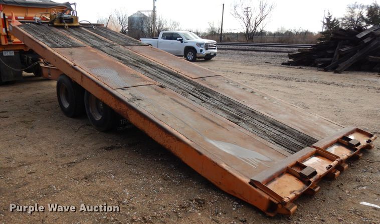 image for item DJ5794 1987 Evans Plugge T202D7 tilt deck equipment trailer