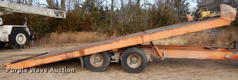 image for item DJ5794 1987 Evans Plugge T202D7 tilt deck equipment trailer
