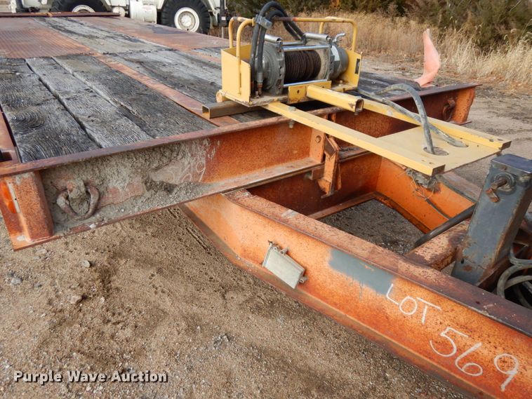 image for item DJ5794 1987 Evans Plugge T202D7 tilt deck equipment trailer