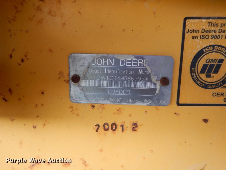 image for item DJ6701 2003 John Deere TC44H  wheel loader