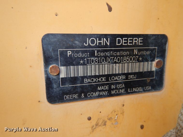 image for item DJ6720 2010 John Deere 310J  backhoe