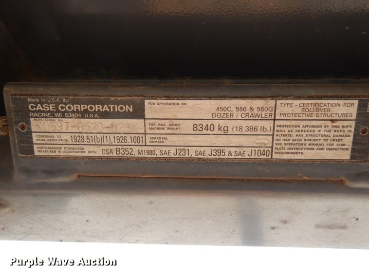 image for item DJ6951 Case 550G  dozer