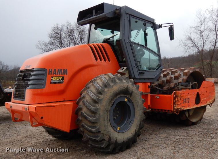 image for item DJ8001 2012 Hamm 3412P  vibratory single drum roller compactor