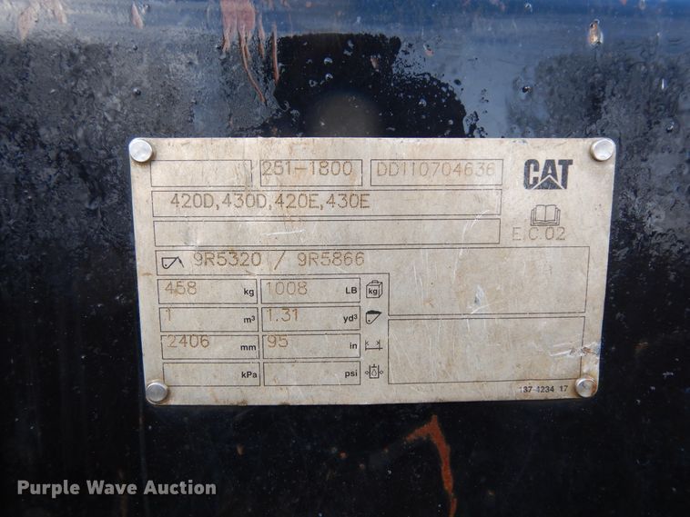 image for item DJ8002 2011 Caterpillar 420E IT  backhoe