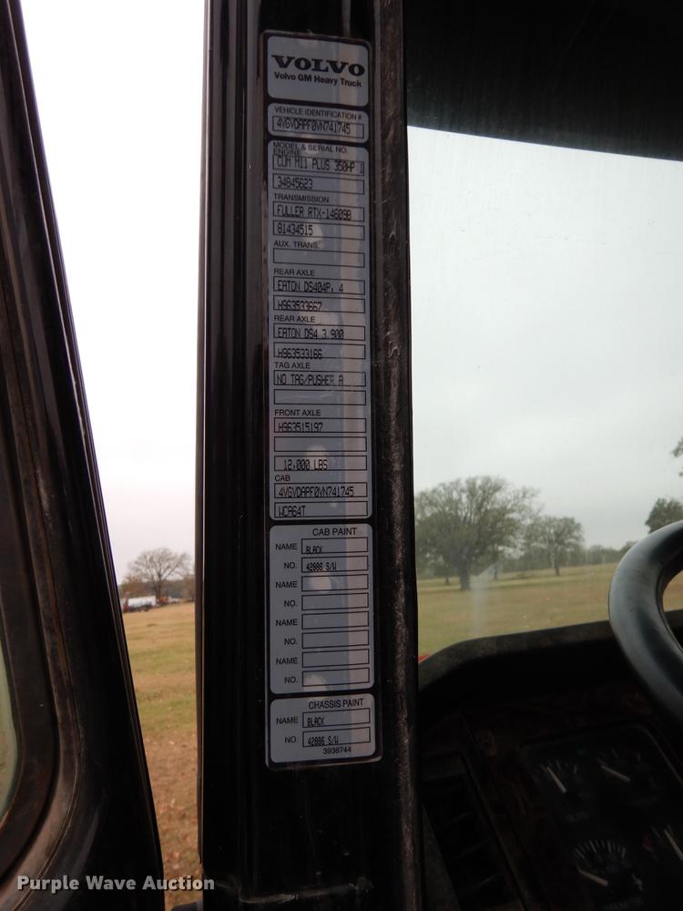 image for item DJ8060 1997 Volvo WCA  winch truck