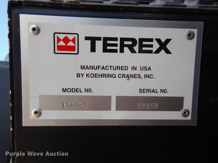 image for item DJ8515 2007 Terex T560-1  crane
