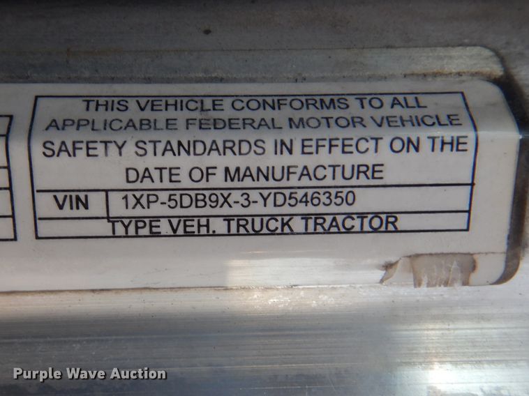 image for item DJ8519 2000 Peterbilt 379  dump truck