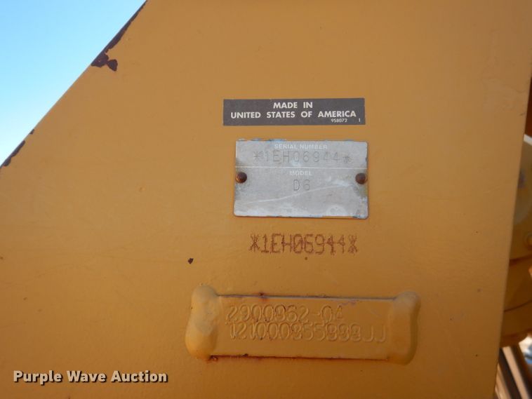 image for item DJ8794 2012 Caterpillar D6T XL VP  dozer