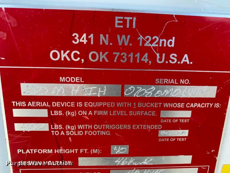 image for item EL9579 2014 Dodge Ram 5500  bucket truck