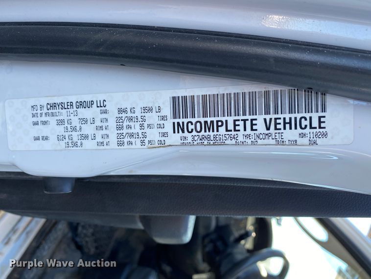 image for item EL9579 2014 Dodge Ram 5500  bucket truck