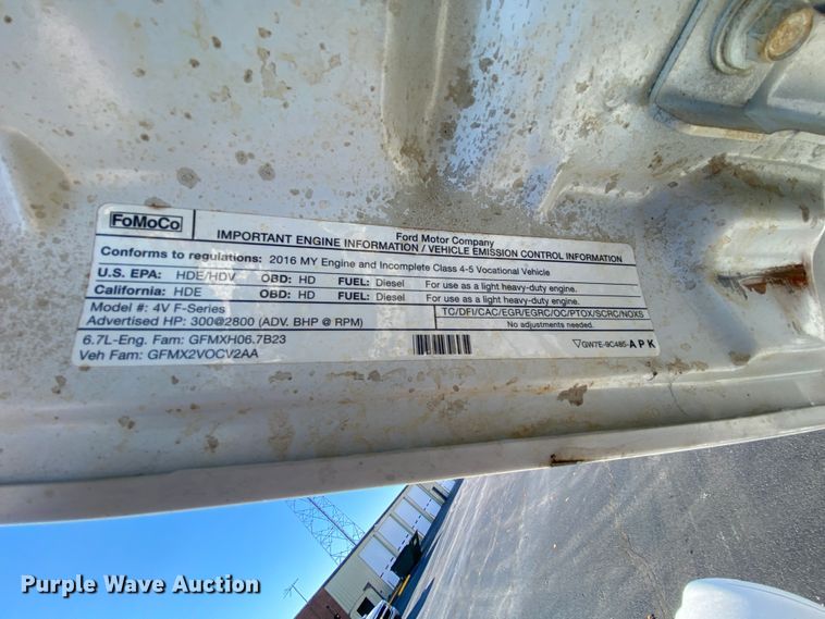 image for item EL9580 2016 Ford F550 Super Duty  bucket truck