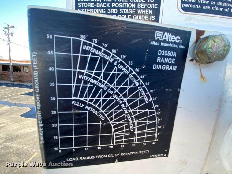 image for item EL9583 2008 International WorkStar 7400  digger derrick truck