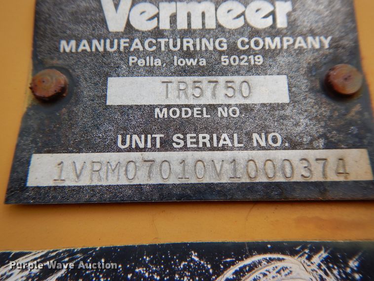 image for item FG9682 1996 Vermeer V4150A  trencher