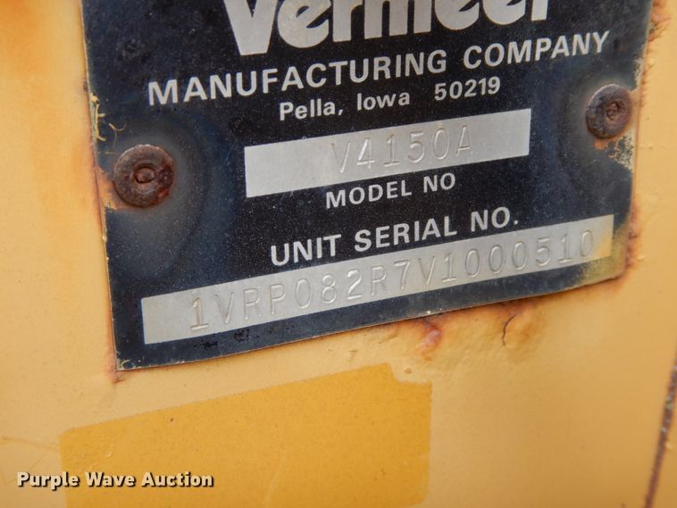 image for item FG9682 1996 Vermeer V4150A  trencher