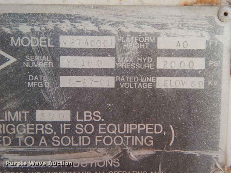 image for item FG9707 1991 Ford F800  bucket truck