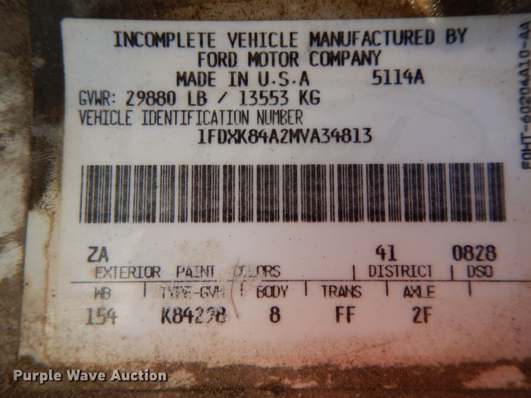 image for item FG9707 1991 Ford F800  bucket truck