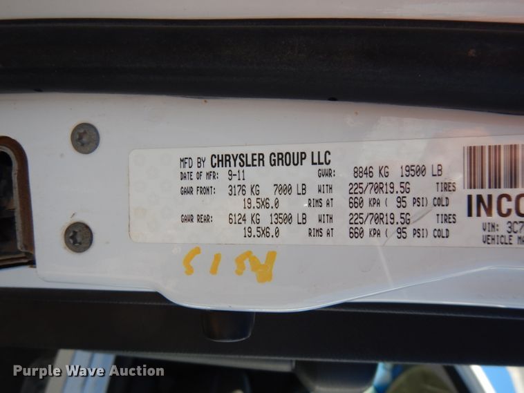 image for item FW9878 2012 Dodge Ram 5500  bucket truck