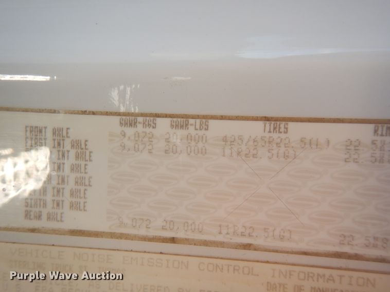 image for item FW9879 2009 Sterling L-Line  crane truck