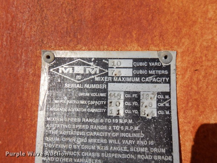 image for item FW9906 1997 Ford LT8000  ready mix truck