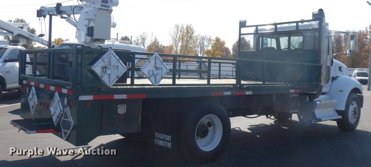 image for item FW9908 2011 Peterbilt 337  flatbed truck with crane