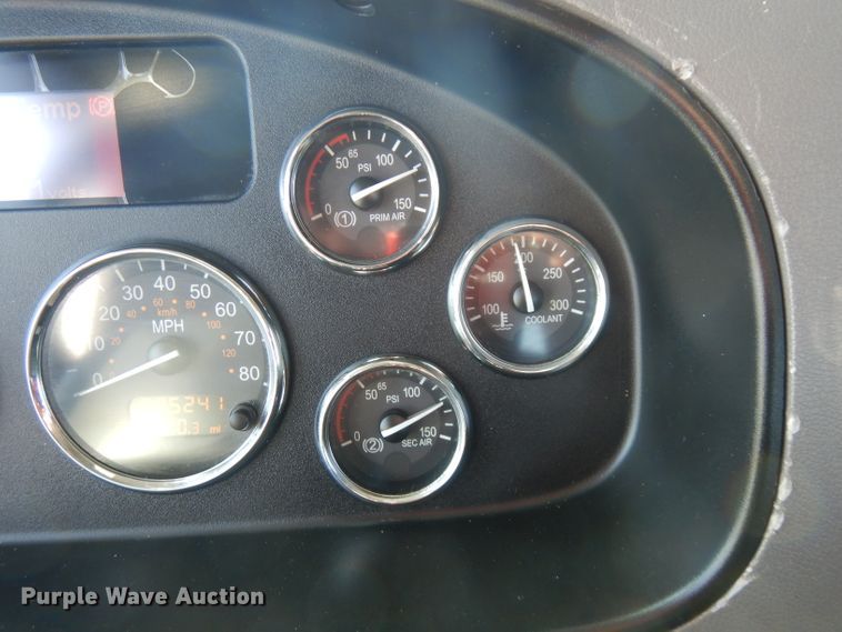 image for item FW9908 2011 Peterbilt 337  flatbed truck with crane