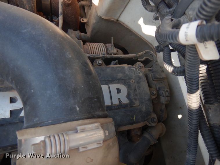 image for item FW9908 2011 Peterbilt 337  flatbed truck with crane