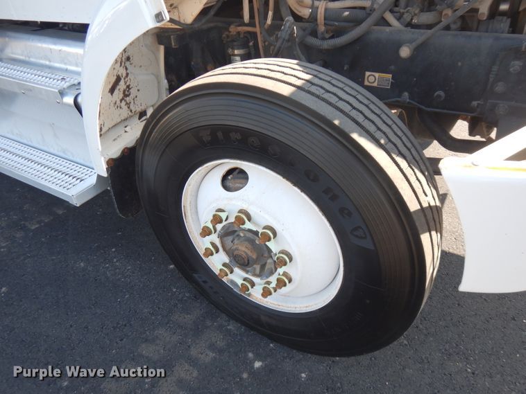 image for item FW9908 2011 Peterbilt 337  flatbed truck with crane