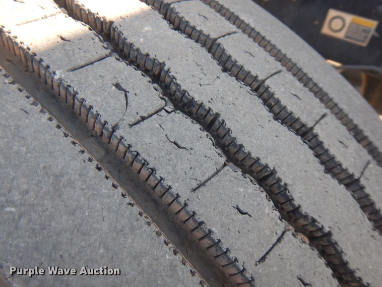 image for item FW9908 2011 Peterbilt 337  flatbed truck with crane