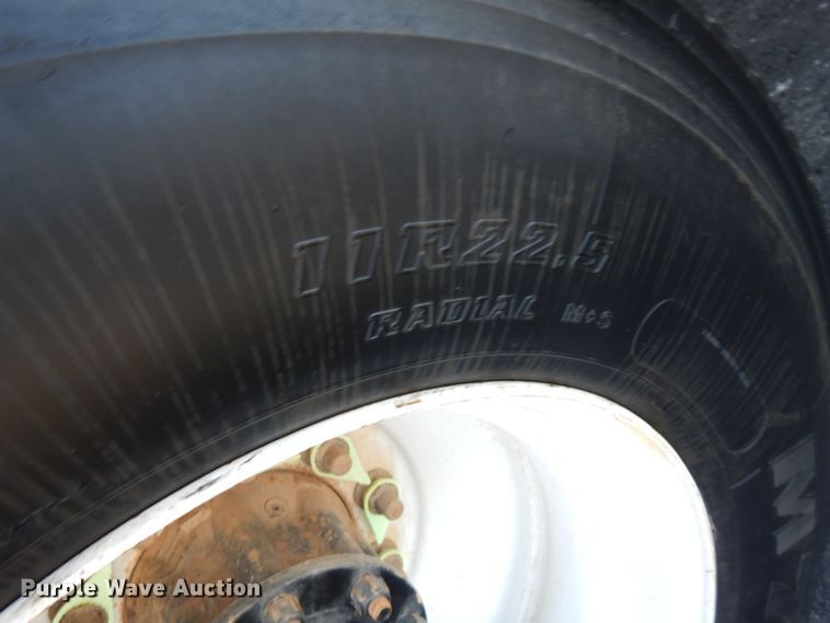 image for item FW9908 2011 Peterbilt 337  flatbed truck with crane