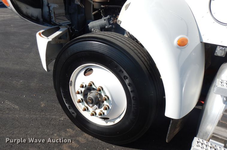 image for item FW9908 2011 Peterbilt 337  flatbed truck with crane