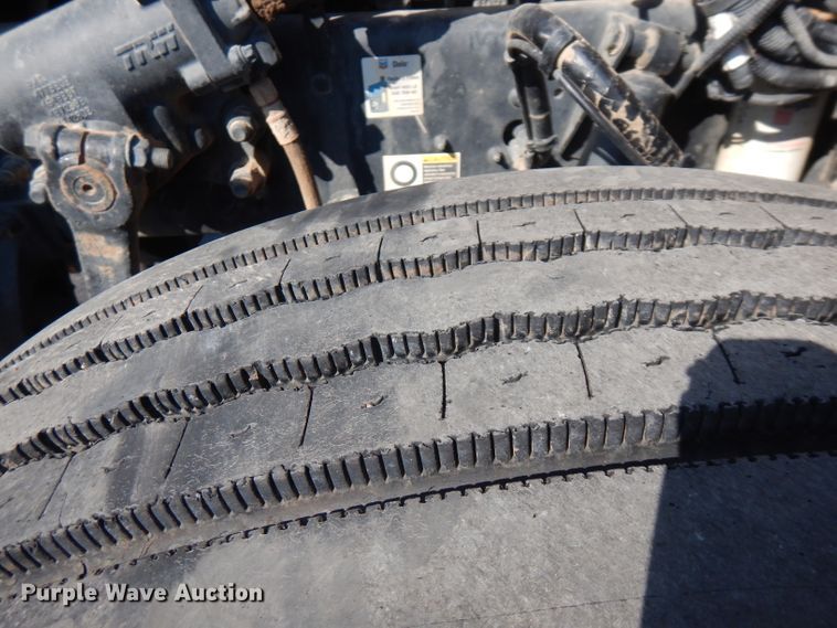 image for item FW9908 2011 Peterbilt 337  flatbed truck with crane