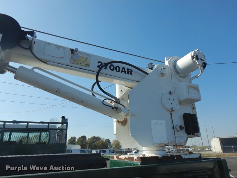 image for item FW9908 2011 Peterbilt 337  flatbed truck with crane