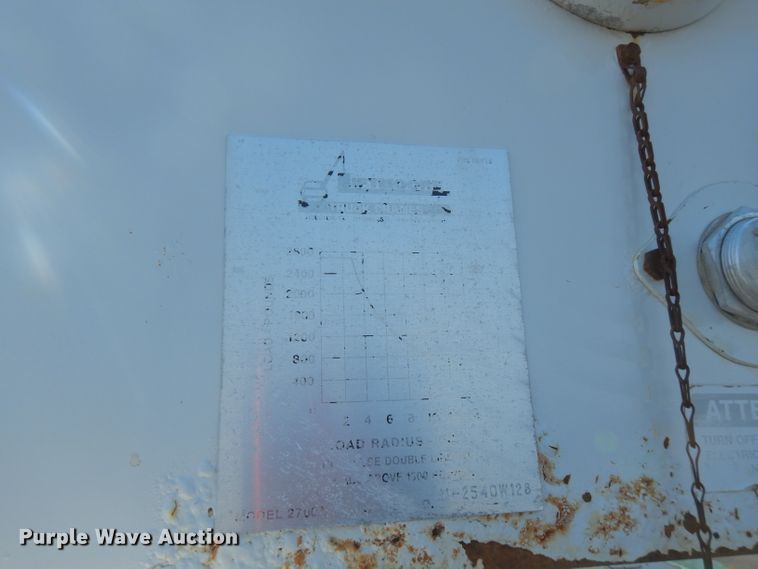 image for item FW9908 2011 Peterbilt 337  flatbed truck with crane