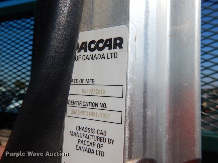 image for item FW9908 2011 Peterbilt 337  flatbed truck with crane