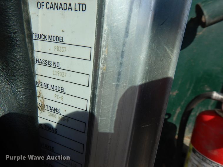 image for item FW9908 2011 Peterbilt 337  flatbed truck with crane