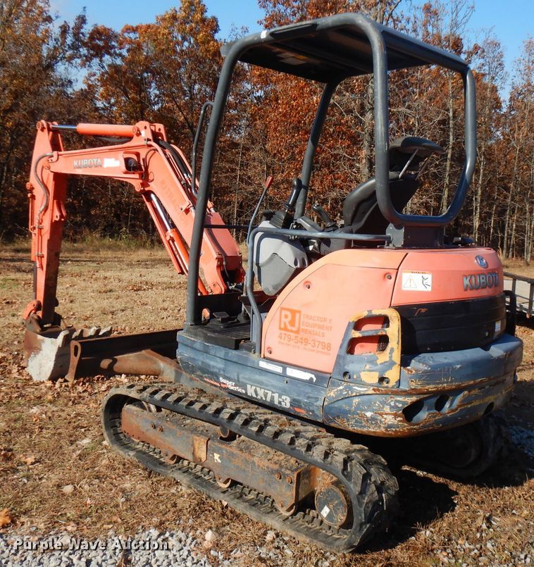 image for item FW9912 2010 Kubota KX71-3  mini excavator