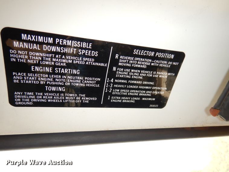 image for item HD9378 1987 GMC C7000  flatbed truck