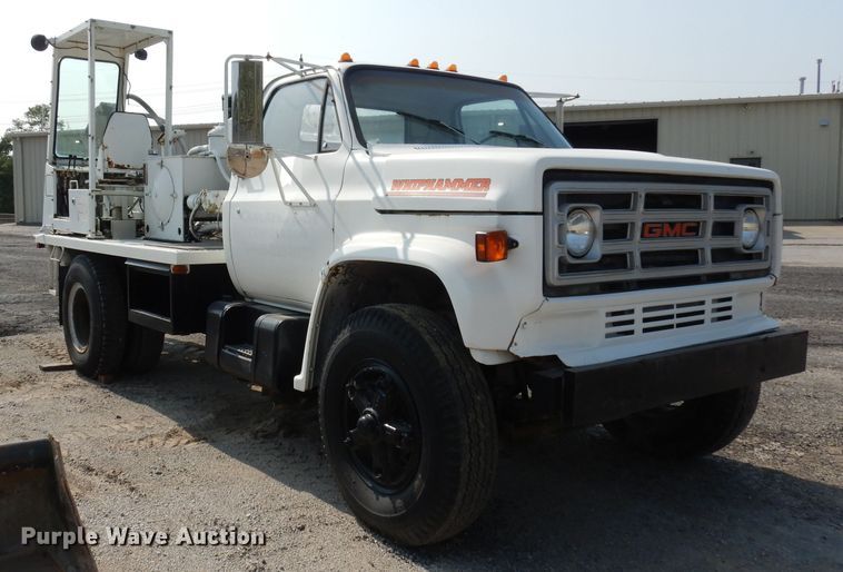 image for item HD9380 1983 GMC C7000  flatbed truck