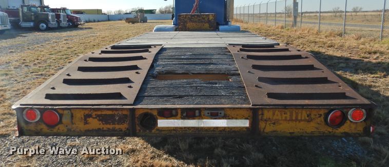 image for item HU9657 1959 Martin GHP51 tilt deck equipment trailer