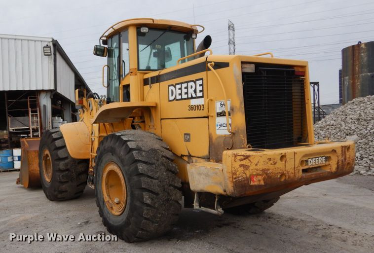 image for item HV9525 2000 John Deere 744H  wheel loader