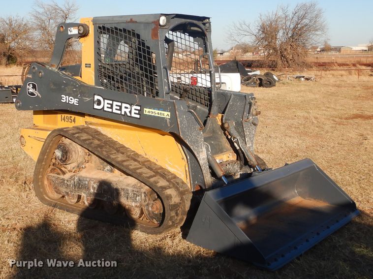 image for item HW9143 2014 John Deere 319E  tracked skid steer loader