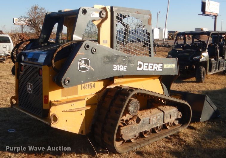 image for item HW9143 2014 John Deere 319E  tracked skid steer loader