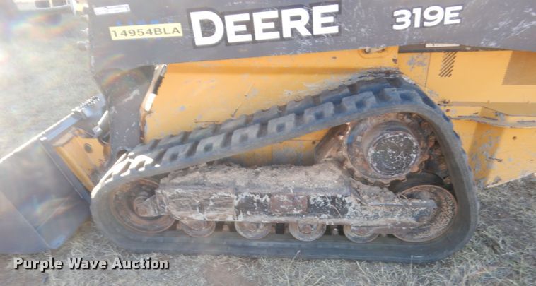 image for item HW9143 2014 John Deere 319E  tracked skid steer loader