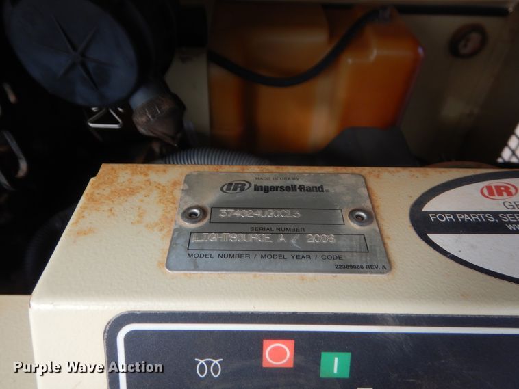 image for item HW9177 2006 Ingersoll Rand Lightsource A  light plant