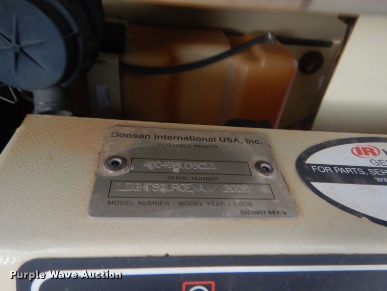 image for item HW9179 2008 Ingersoll Rand Lightsource A  light plant