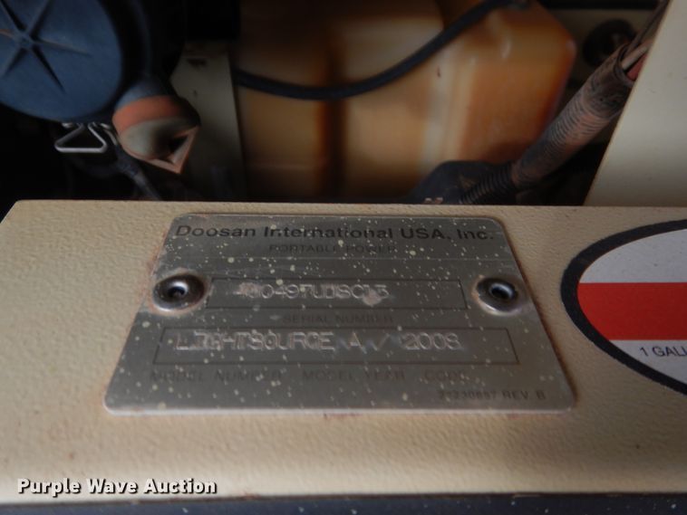 image for item HW9180 2008 Ingersoll Rand Lightsource A  light plant