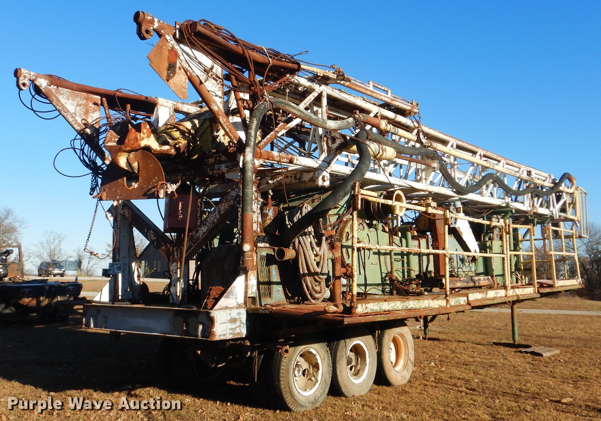 1992 Spencer Harris 7000 drilling rig in Cleveland, OK Item AE9548