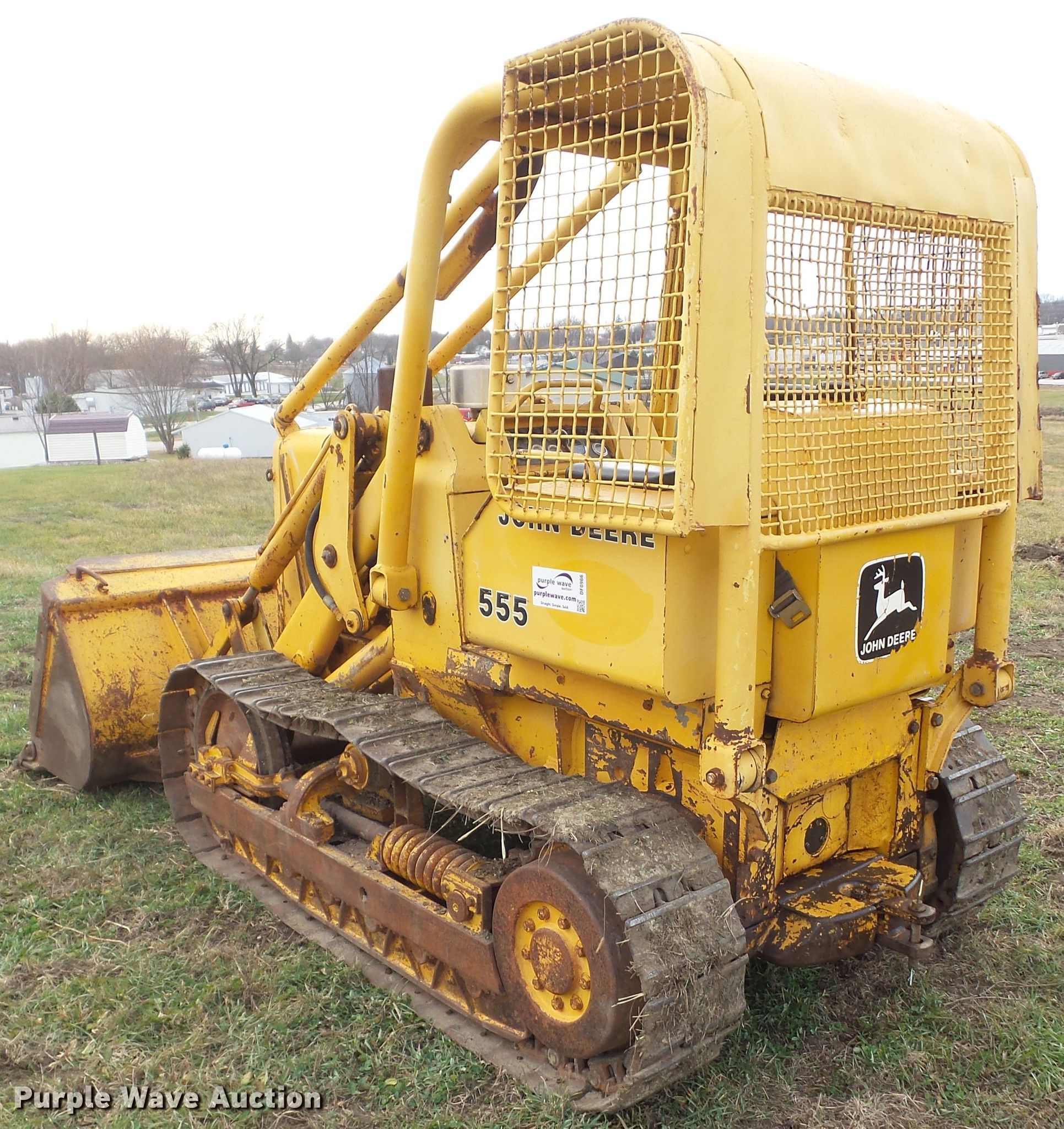 1983 John Deere 555A track loader in Anita, IA Item DF0966 sold
