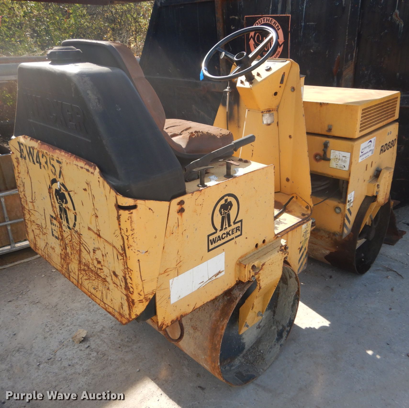1997 Wacker RD880 double drum roller in St. Louis, MO | Item DI1038 ...
