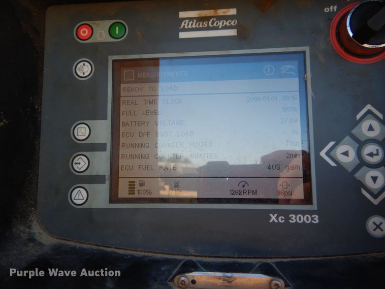 image for item DH0549 2015 Atlas Copco XRVS1000CD6  air compressor